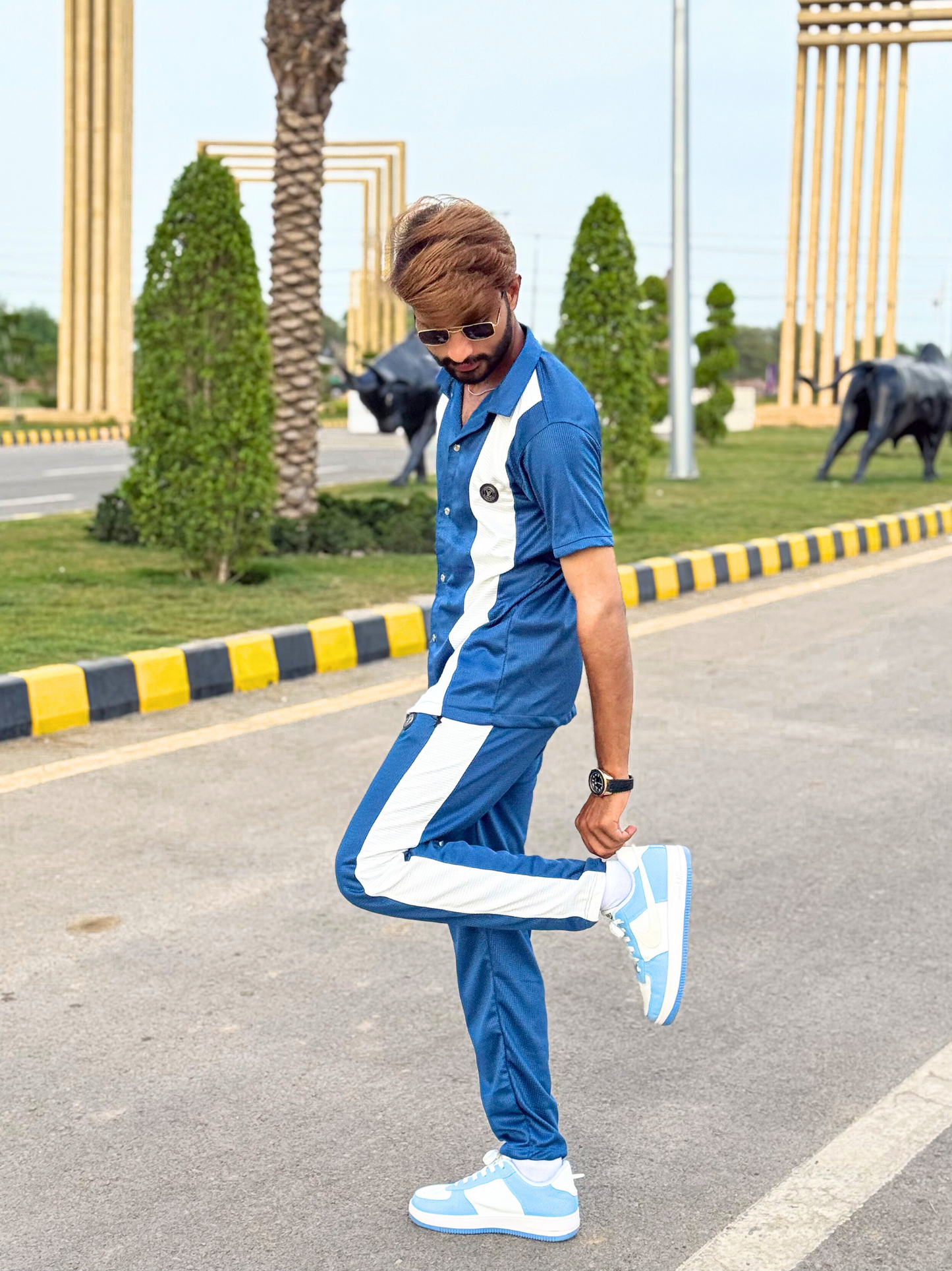 Textured Zink Color-Tracksuit