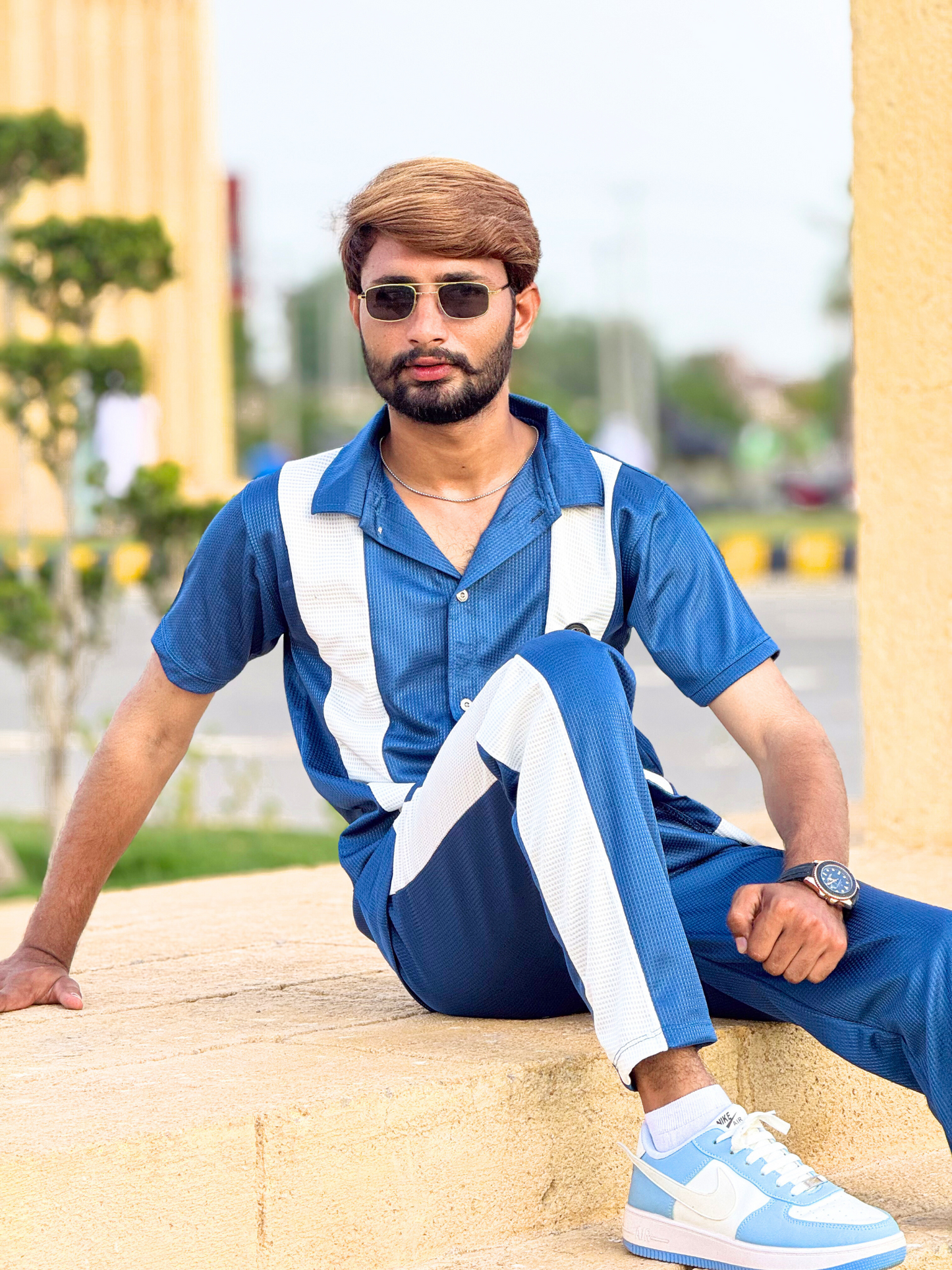 Textured Zink Color-Tracksuit