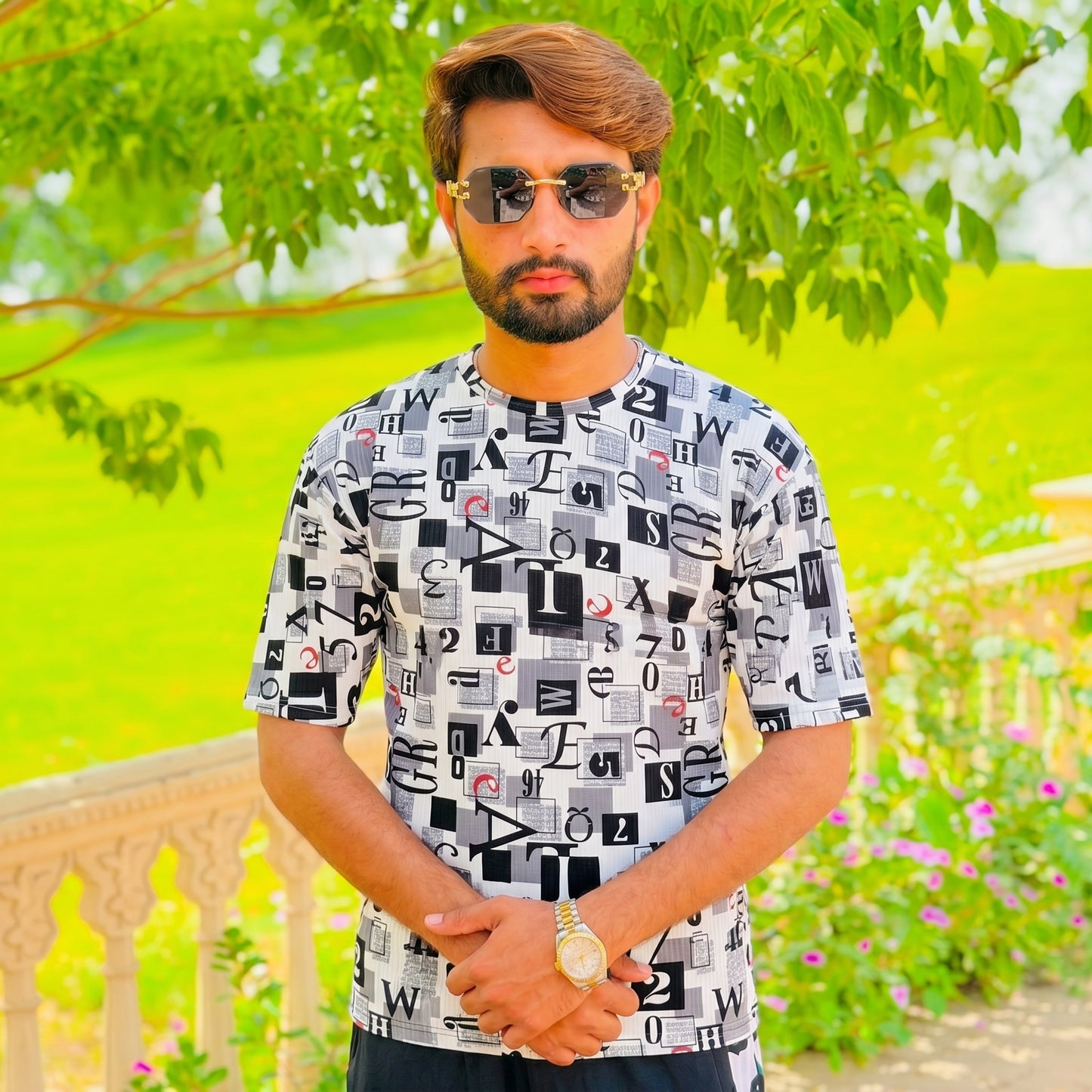 T-Shirt Combo Pack (2 PCS) – Casual Summer Round Neck Tees